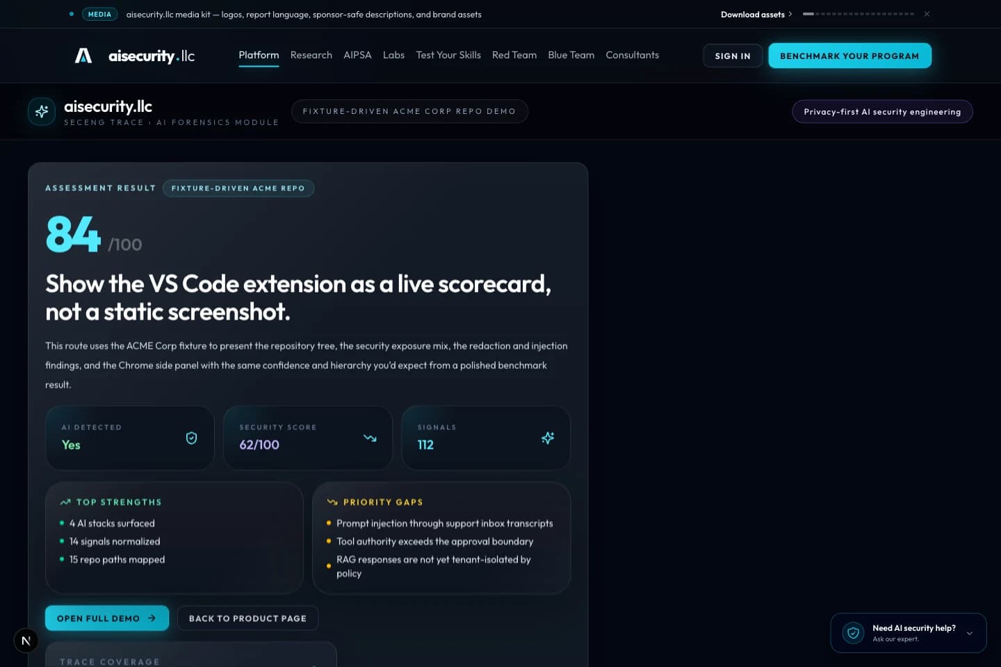 SecEng Runtime Proxy demo screenshot